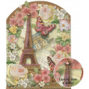 Carte double et son enveloppe décors reliefs GM