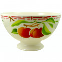 Bol en faience décor pêches 55cl