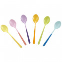 Set de 6 cuillères en teflon couleurs assorties pastel