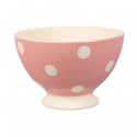 Bol à pois blancs rose 30cl