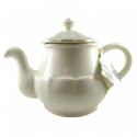 Théière faïence patinée blanche 1,4L
