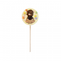 Sucette chocolat blanc de Pâques à l'unité 50g