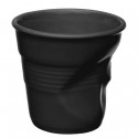 Gobelet froissé expresso en porcelaine couleur noire Revol 8cl