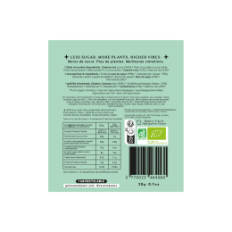 Carré chocolaté matcha et noix de cajou Bio 20g