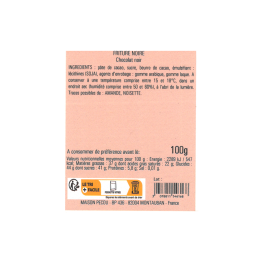 Sachet friture chocolat noir 100g