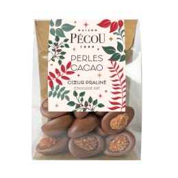 Sachet garmi perles de cacao chocolat au lait praliné 100g