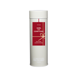 Thé noir d'hiver boîte métal laquée rouge 100g - Comptoirs Richard