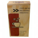 Boîte de conservation en bois pour paquet de café ou café vrac