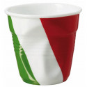 Gobelet froissé expresso drapeau Italie 8cl