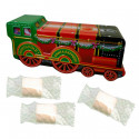 Train de Noël garni de 28 cubes de guimauve