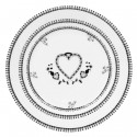 Assiette noire et blanche Miss BlackBirdy