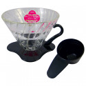 Porte filtre Dripper en verre 1 à 4 tasses Hario