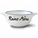 Bol breton en faience Reine Mère Pied de poule 40cl