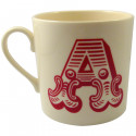 Mug enfant décoration lettre A rouge Big Tomato