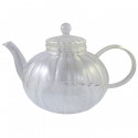 Théière en verre borosilicate forme boule avec filtre 1,5L