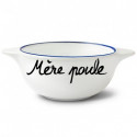 Bol breton en faïence Mère Poule Pied de poule 40cl