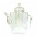 Théière filtre en verre rectangulaire 0,8L