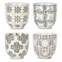 Coffret 4 gobelets céramique Santiago 7cm