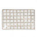 Plateau céramique Santiago hélices florales 29x17cm