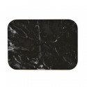 Plateau rectangulaire imitation marbre noir
