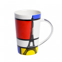 Mug en porcelaine Mondrian 33cl