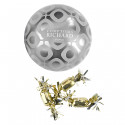 Boule de Noël argentée et papillotes Comptoirs Richard 75g
