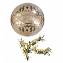 Boule de Noël doré et papillotes Comptoirs Richard 75g