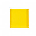 Plateau émaillé jaune