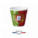 Gobelet froissé expresso drapeau Portugal 8cl
