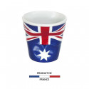 Gobelet froissé expresso drapeau Australie 8cl