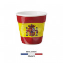 Gobelet froissé expresso drapeau Espagne 8cl