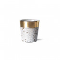 Gobelet en grès doré et moucheté 18cl